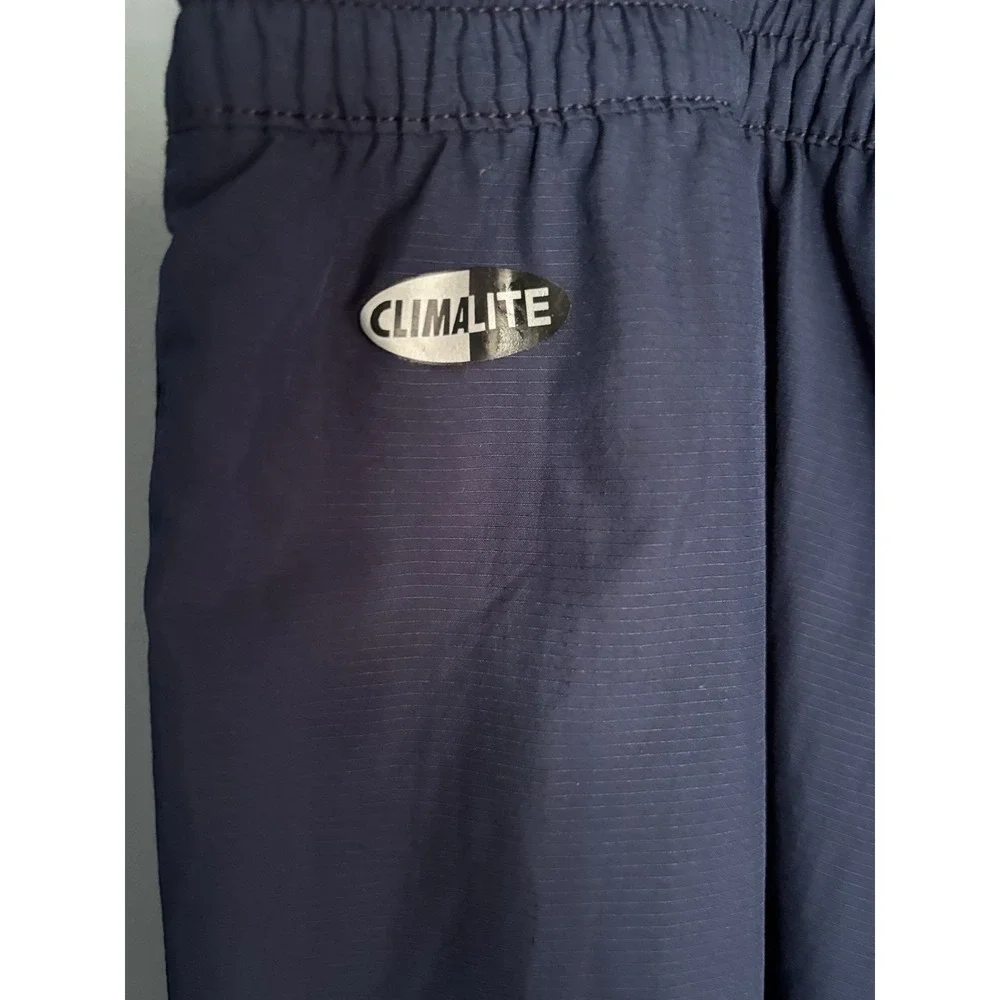 Adidas ClimaLite Track Pants Men's 2XL Blue Zip Ankle Wind Athletic Joggers